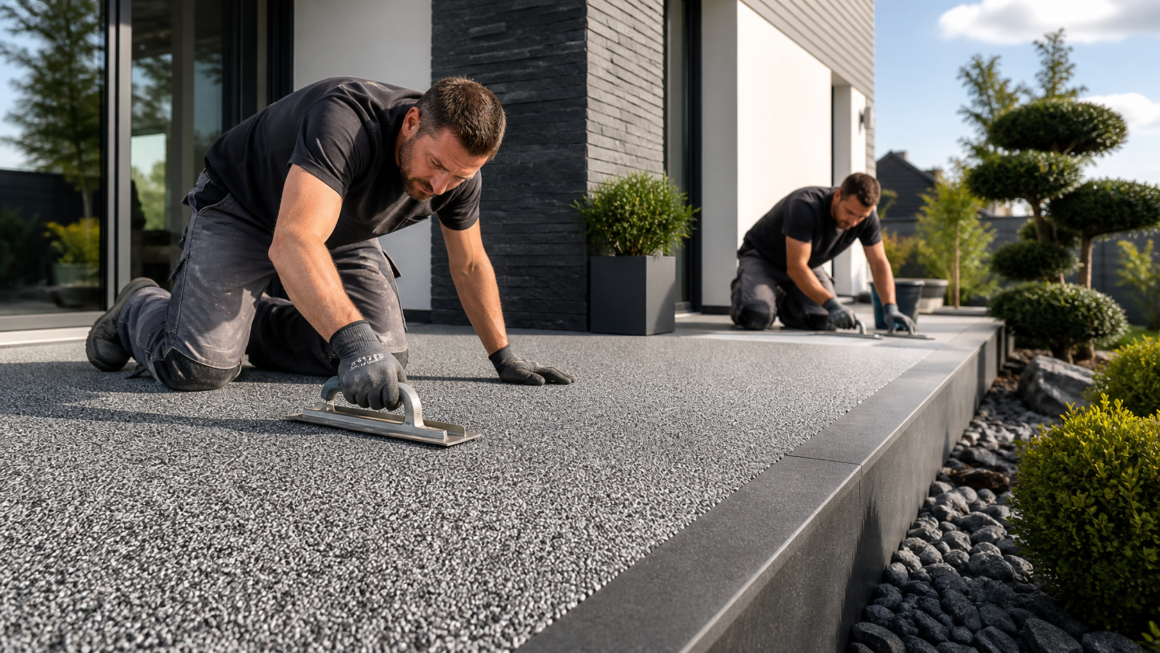 Pflasterarbeiten – Einfahrt und Terrasse
