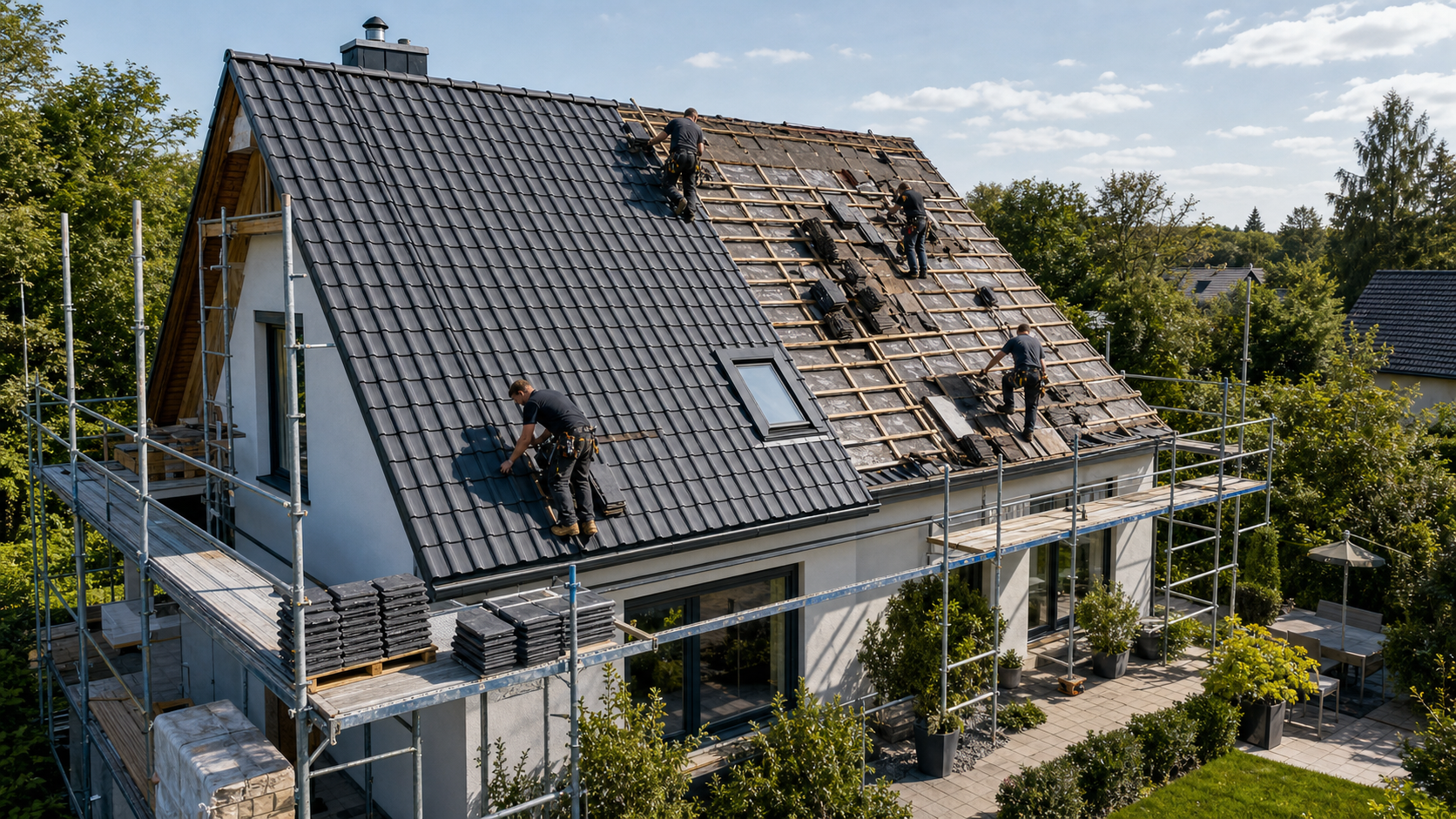 Dachumdeckung – Firma Krause im Einsatz