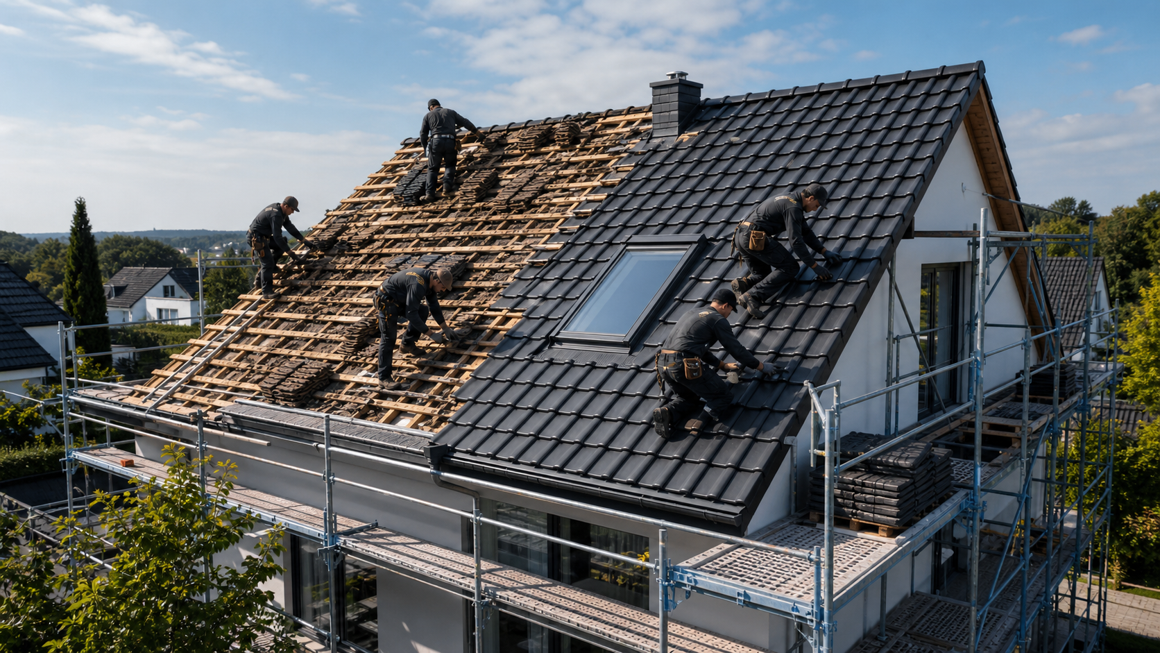 Steildach Sanierung – Firma Krause im Einsatz